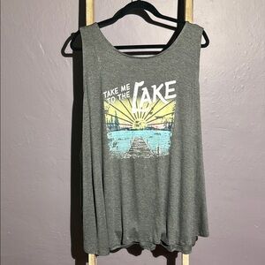 Take Me to the Lake Graphic Tank